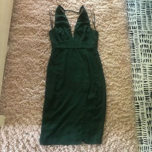 Green Halter Dress